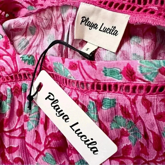 NWT Playa Lucila Floral Dress Pink - Picture 5 of 14